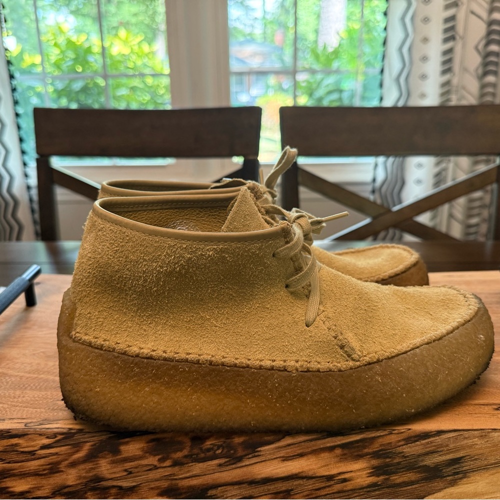 Clarks Tan Suede Chukka Boots